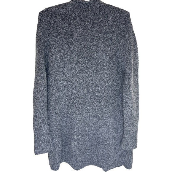 EILEEN FISHER Charcoal Gray Wool Cashmere Blend Nubby Cardigan Sweater Size M - Picture 2 of 16
